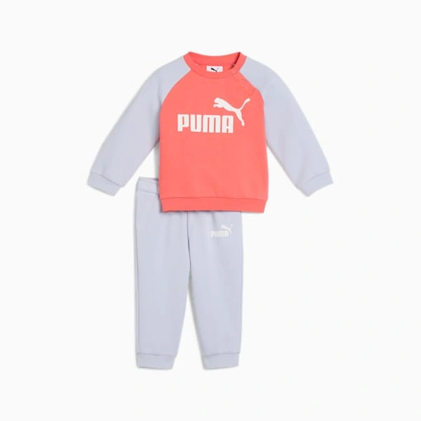 PUMA Minicats: schattig Raglan Crew en broekset voor kleine ontdekkingsreizigers!